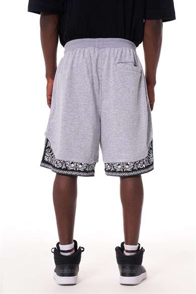 Ghetto Off Limits - G-short v1 Bandana Pattern Grey Melange  Shorts