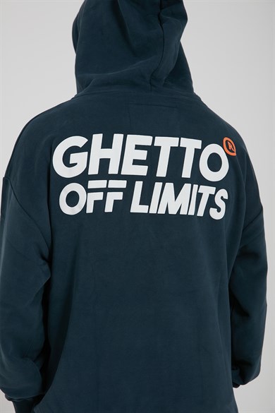 Ghetto Off Limits - Back Logo Printed Hoodie