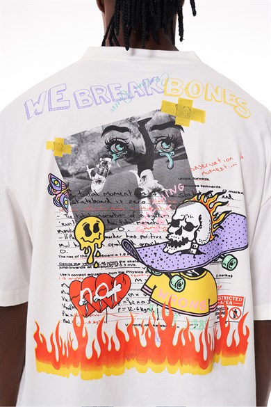 We Break Bones White T-shirt